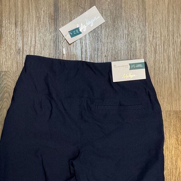 Lady Hagen Capri Pants Navy Blue Pull on‎ Golf Tummy Control Performance Size XS - Picture 5 of 6